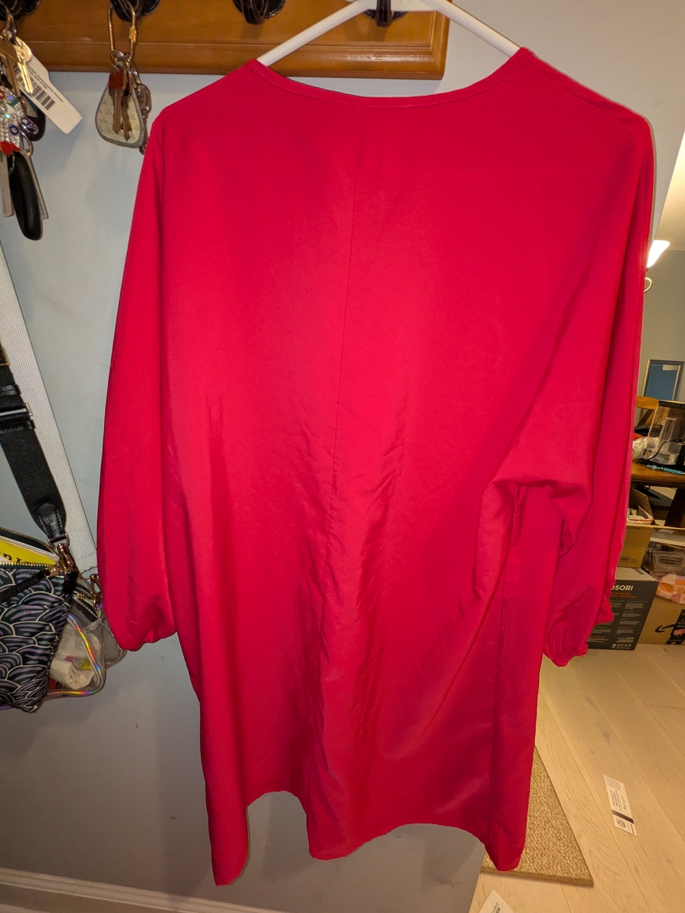 Women’s Pink V-Neck Swim Cover-Up Dress - Picture 4 of 4